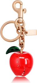 Cherry Bag Charm for Handbag, Big-Apple Strawberry Fruit Bag Charm Cherry Car Accessories KeyChain