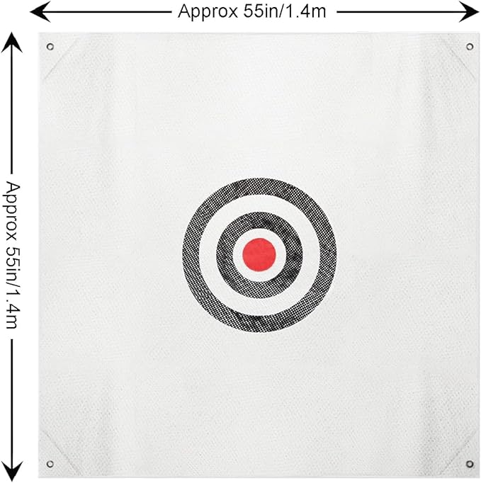 57" x 57" Silent Practice Hitting Net - Mute Golf Target Cloth for Training Aids Indoor Outdoor