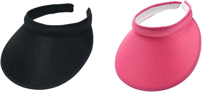 Cloth Covered Slip-On Visor for Women, Adjustable Cap Sports Sun Visors for Men