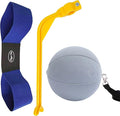 Amy Sport Golf Swing Training Aid Wrist Hinge Adjustable Arm Band with Hanger Smartball Connection Band for Correction, Men Women Ball Between Arms Practice Tool