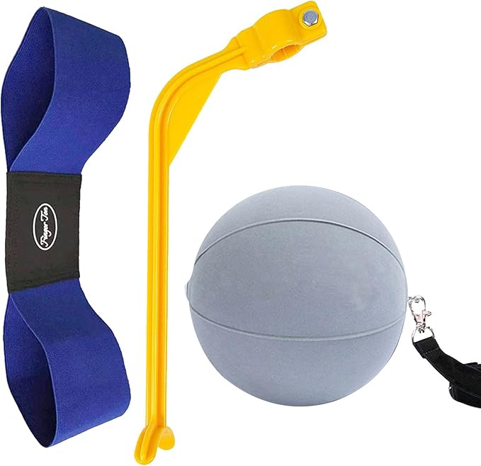 Amy Sport Golf Swing Training Aid Wrist Hinge Adjustable Arm Band with Hanger Smartball Connection Band for Correction, Men Women Ball Between Arms Practice Tool
