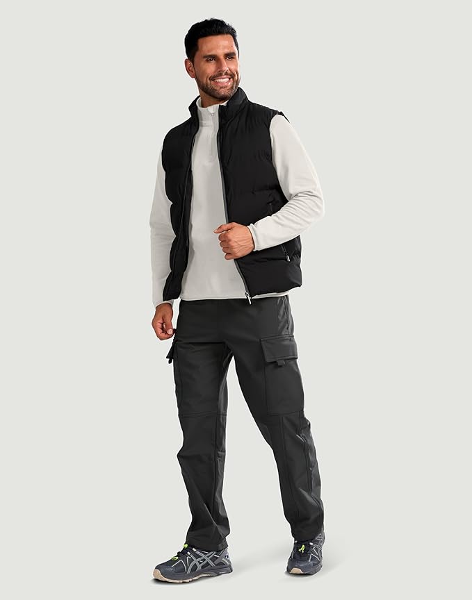 G Gradual Mens Quarter Zip Pullover Fleece with 2 Zipper Pockets Long Sleeve Golf Shirt Winter Athletic Sweater Lightweight
