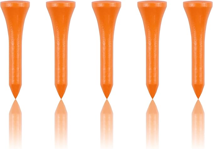 Wooden Golf Tees 3-1/4", 2-3/4", 1-1/2" Available,100 Count (Natural Color, White, Black, Blue, Red, Pink)