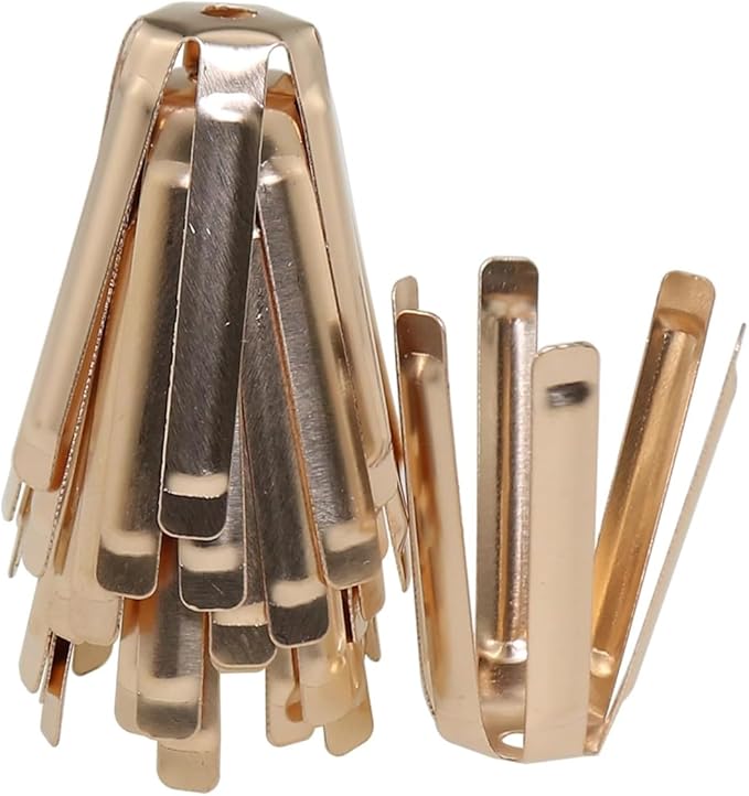 12pcs/Pack Universal Brass Golf Shaft Adapter Spacer Fits .335 .350 .355 .370 for All Shaft 6 Legs Golf Shaft Shims for Iron Shaft