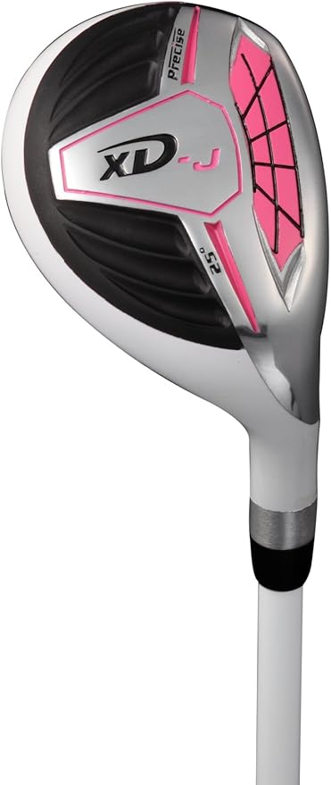 Precise XD-J Junior Complete Golf Club Set for Children | 3 Age Groups Boys & Girls | Right Hand & Left Hand Kids Golf Clubs Set w/ 2 HC's, Flex Shafts & Lightweight Stand Bag with Dual Straps