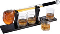 Golf Club Whiskey Decanter and 4 Liquor Glasses - Decanter & Glass Set - Golf Stick Gifts for Men - Unique Whiskey Decanter Set - Bourbon & Scotch Decanter for Serving Alcohol - Golfer Gifts for Dad
