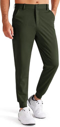 Libin Men's Golf Pants Joggers Lightweight 3 Pockets Slim Fit Soft Stretchy Tapered Work Dress Athletic