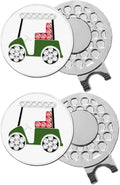 FINGER TEN Golf Ball Marker with Hat Clip Markers Assorted Patterns Value Gift Set Mark Golf Divot Tool Accessories for Men Women Kids