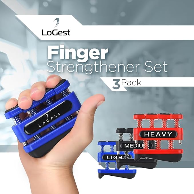 Finger Strengthener - Finger Exerciser for Forearm and Hand Strengthener - Hand Grip Workout Equipment for Musician, Rock Climbing and Therapy