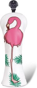 Craftsman Golf Flamingo White Golf Driver Fairway Wood Hybrid Putter Headcover Head Cover