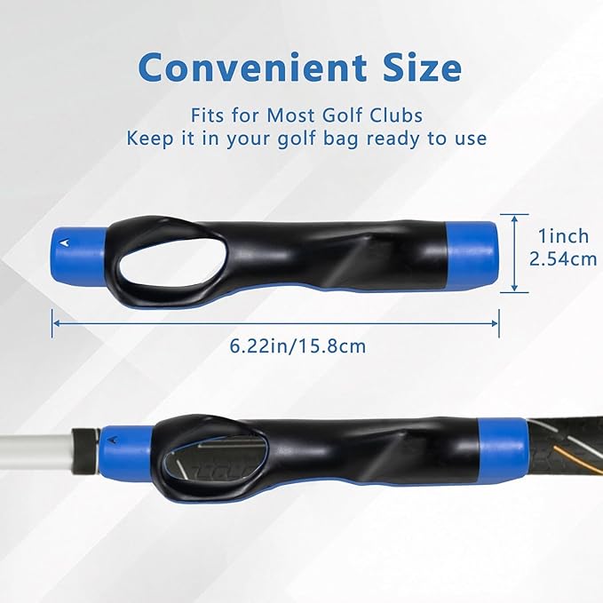 Golf Grip Trainer for Right Hand, Professional Training Aid to Perfect Your Swing Technique and Correct Hand Position, Fits All Standard Golf Clubs for Men and Women Players