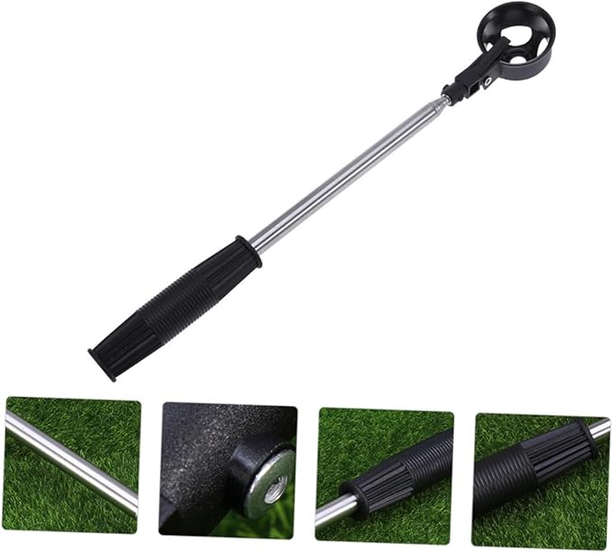 Stainless Steel Golf Ball Retriever with Retractable Telescopic Shaft and Sturdy Scoop Head Automatic Locking Pickup Tool for Ponds and Boundary Fences Easy to Use for Random Color