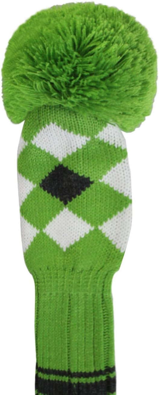 Scott Edward Knit Wood Golf Club Head Covers 4 Pieces Knitted Item Fit Over Well Driver Wood(460cc) Fairway Wood and Hybrid(UT)