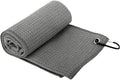Golf Towel with Clip, Soft Microfiber Cleaning Cloth for Golf Clubs and Balls, Compact and Absorbent(B)