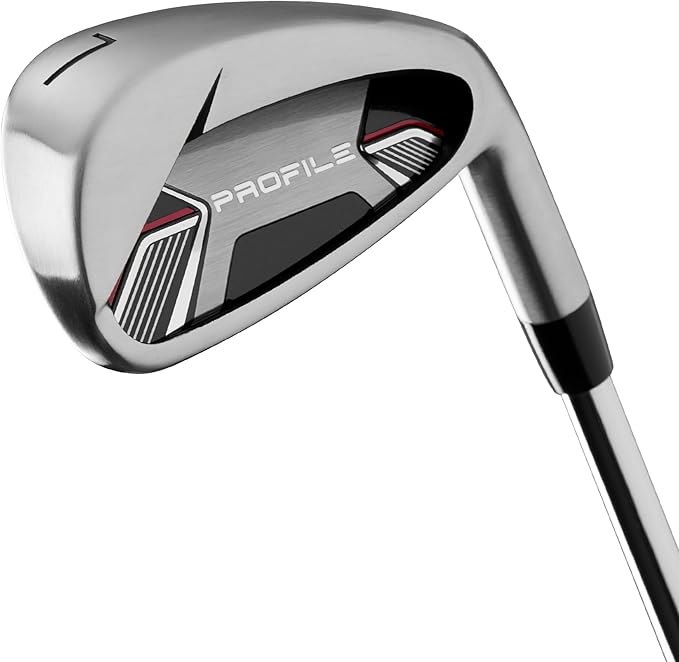 Wilson Men's Profile Complete Golf Set with Stand Bag - Right Hand, Tall, Regular, Red/Black/Silver