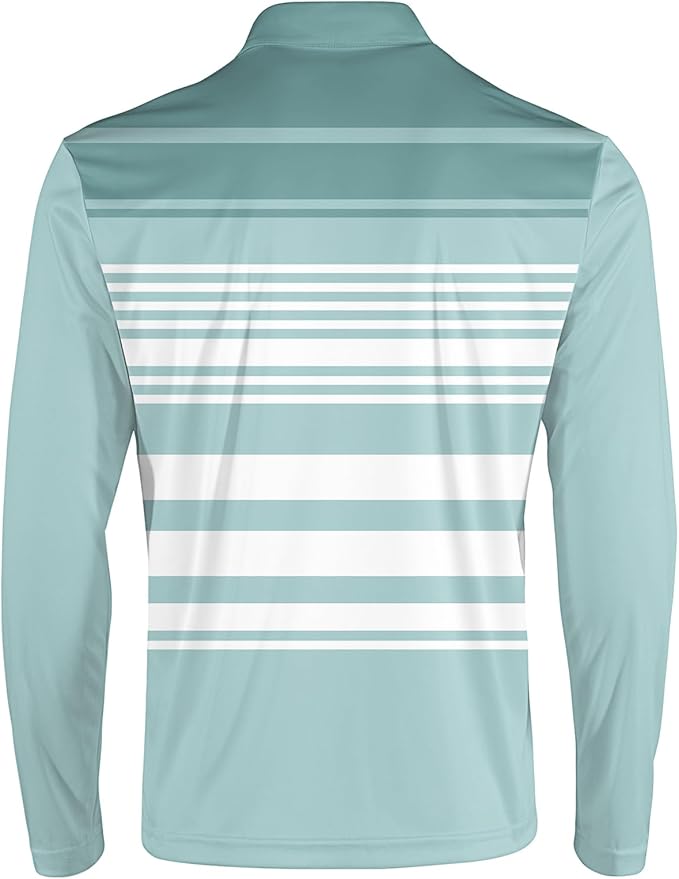 Men's Long Sleeve Golf Shirt Quick Dry 3 Button Work Fishing Outdoor Casual Collar Shirt