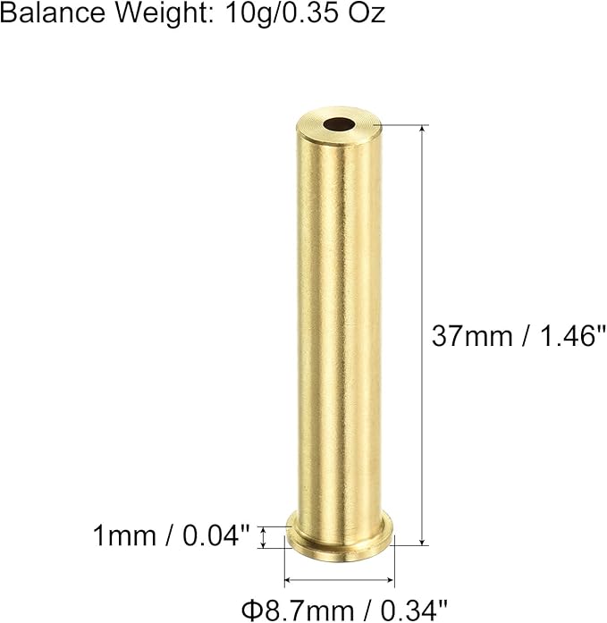 PATIKIL Golf Brass Tip Weights, Plug Insert Fit Carbon Wood Iron Steel Shafts, for Golf Club Sports, Copper