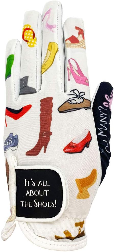 Giggle Golf Women's Golf Glove - Adjustable Strap, Left Hand Gloves for Women