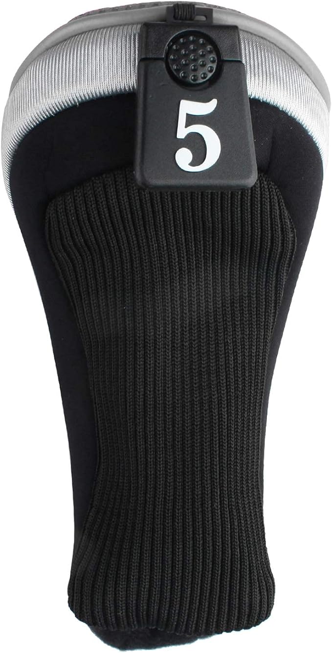 Andux 4pcs/Set Mesh Golf 460cc Driver Fairway Wood Club Head Covers Long Neck with No. Tags