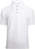 Esabel.C Golf Shirts for Men Dry Fit Performance Short Sleeve Print Moisture Wicking Collared Shirt
