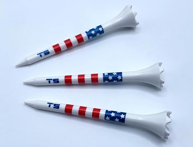 TRUESTRIKE Premium USA Golf Tees – 100-Pack Durable 3¼" / 2¾" Plastic Tees – Made in USA – Perfect Holiday Golf Gift