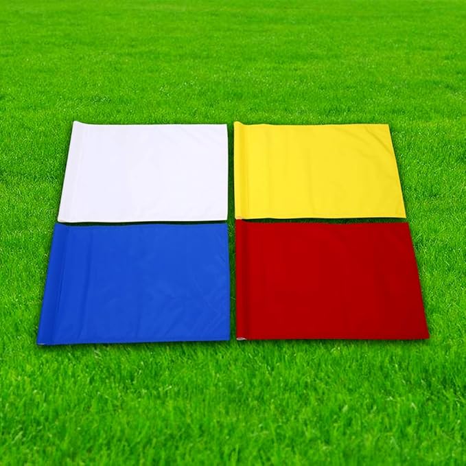 Green Golf Training Flag, Nylon Putting Green Target, Indoor/Outdoor Backyard Garden Portable, 19.7" x 13.4"