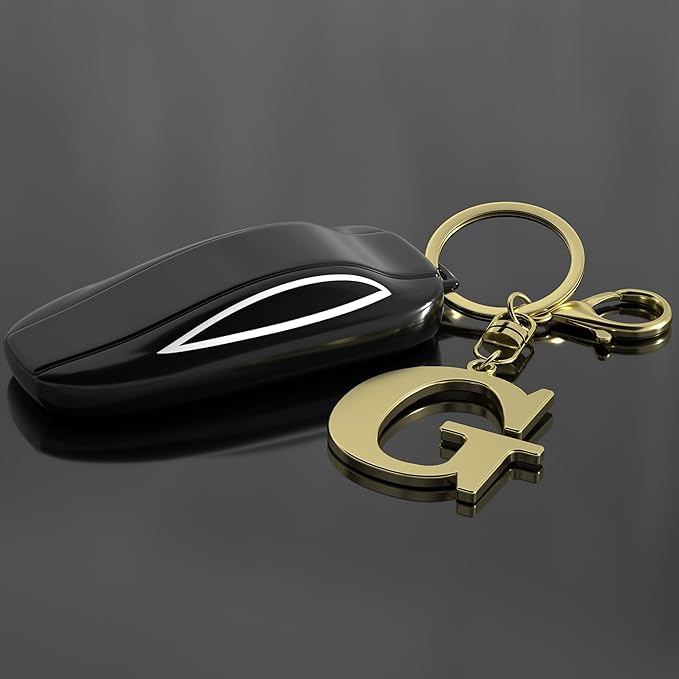 Stainless Steel Gold Letter A-Z Keychain for Women Men, Initial Letter Pendant with Key Ring, Charms for Key Backpack Bag