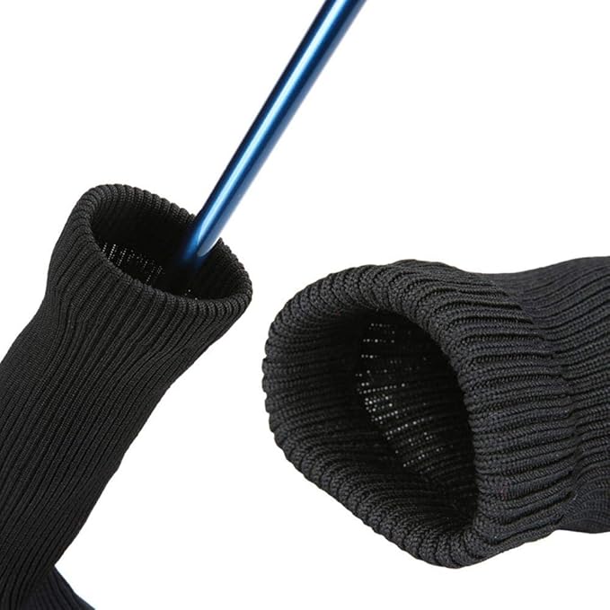 Golf Club Head Covers for Woods and Driver Hybrids Fairway Value Pack Protective Clubs Headcovers with Interchangeable No.Tags 1 3 5