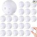24 Pack Practice Golf Balls 42 mm Limited Flight Plastic Golf Training Airflow Hollow Ball for Driving Range Swing Practice Backyard Indoor Outdoor Home