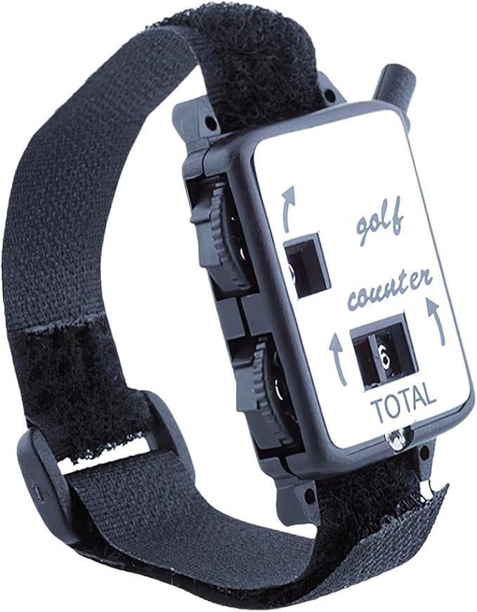 Handheld Golf Score Counter - Manual Golf Shot Counter, Wristband Strokes Score Keeper | Counting Device Clicker Band, Handheld Tally Watch Scorer for Sports Games