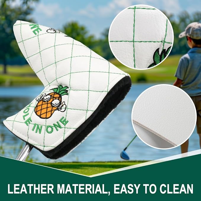 Golf Head Covers Blade Putter Cover Headcover Magnetic Closure Embroidered Fit for Most Brands Scotty Cameron Odyssey Blade Taylormade Ping ect.