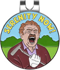 Pinsanity Funny 'Serenity Now!' Golf Ball Marker and Hat Clip