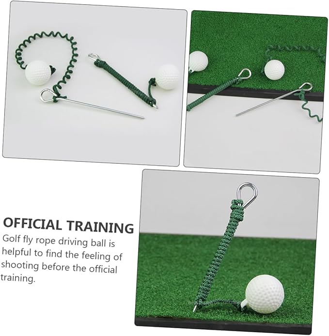 YARNOW Fly Rope Ball Golf Swing Trainer with Practice Rope for Skill Improvement Outdoor and Indoor Swing Practice Aid Convenient Warm-up Tool for Golfers
