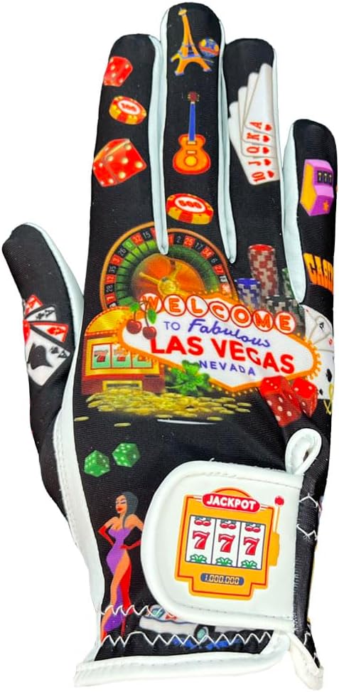 Giggle Golf Women's Golf Glove - Adjustable Strap, Left Hand Gloves for Women