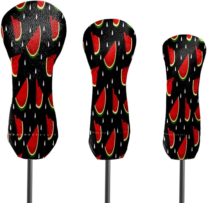 Golf Club Head Cover Waterproof Leather for Driver & Fairway Wood, Driver Headcovers, Golf Accessories for Men Women, Anti-Scratch, Golf Gift for Golfers, 1/3/5 Wood Cover Yellow Sunflowers Bee