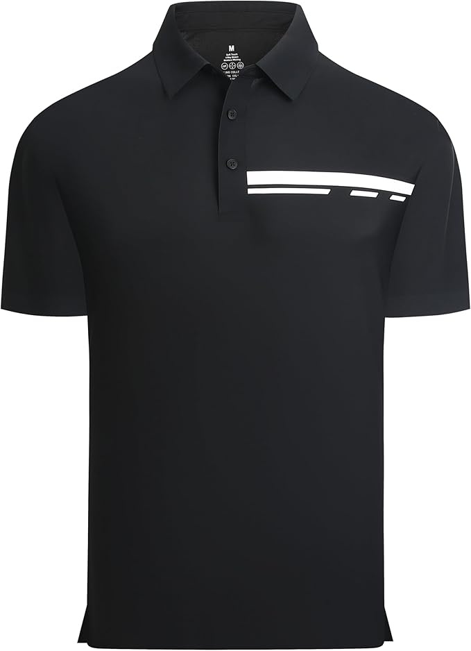 Alex Vando Mens Golf Shirt Moisture Wicking Performance & Polished Style Polo Shirts for Men