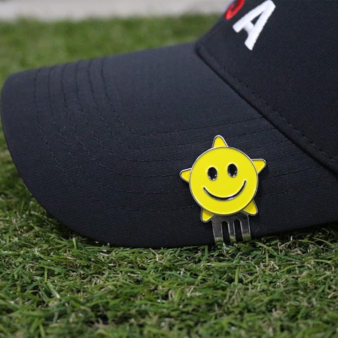 Flower Golf Ball Marker with Golf Hat Clip for Your Friend