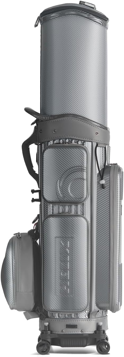 HELIX Hard Shell Golf Travel Bag with Wheels, 2-in-1 Travel Golf Case & Daily Cart Bag, Durable PC Material