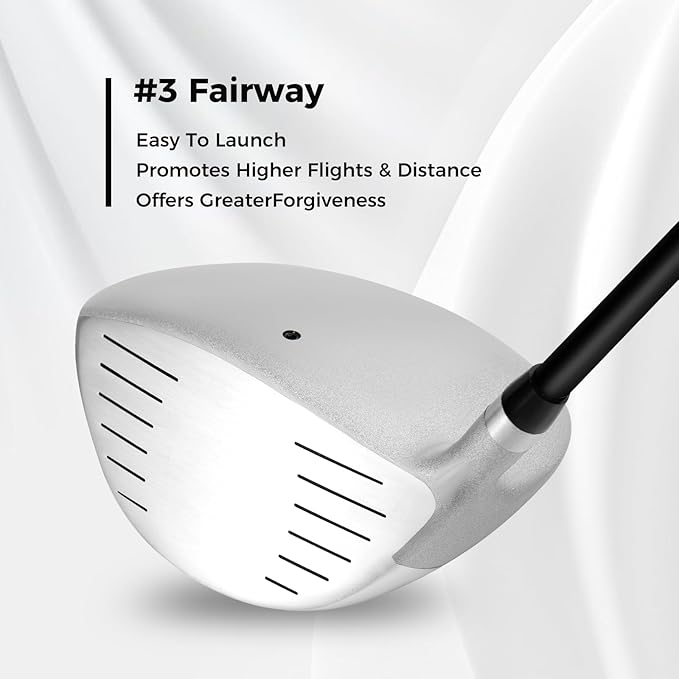 ULTIMATE Women's Complete Golf Club Set, 9/11pcs Right Handed Ladies Golf Clubs Set w/ 460cc Alloy Driver, #3 Fairway Wood, Hybrid, #6/#7/#8/#9/#P Irons & Putter