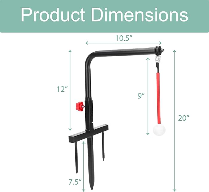 Golf Swing Trainer - Improve Accuracy, Power, and Consistency - Easy to Practice Golf Swing - Set Up and Use Anywhere - Portable Golf Training Aid for Beginners & Pros