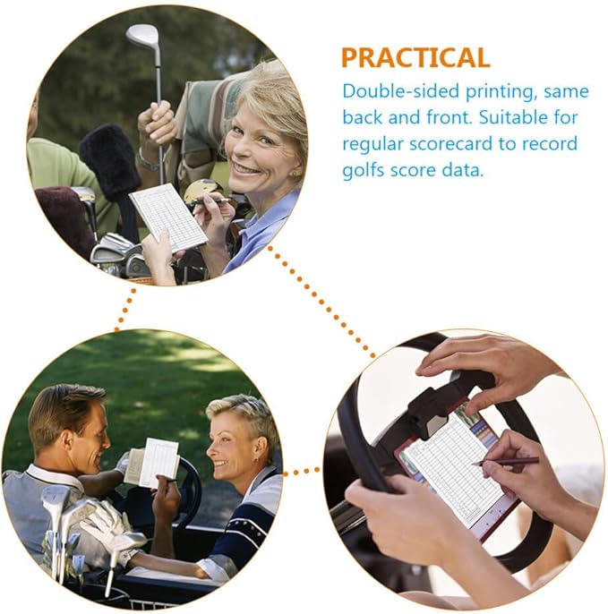BESPORTBLE 40pcs Scorekeeper Accessory Pocket Score Scorecard Coated Outdoor Scorecards Competition Keeper, Notebook and Card Stats Paper Club Accessories Notebook, Golfs Disc Scorebook