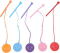 5Pcs 3 1/4 Inch Golf Wooden Tees with Anti Loss Rope Magnetic EVA Foam Multi Color Expression Pattern