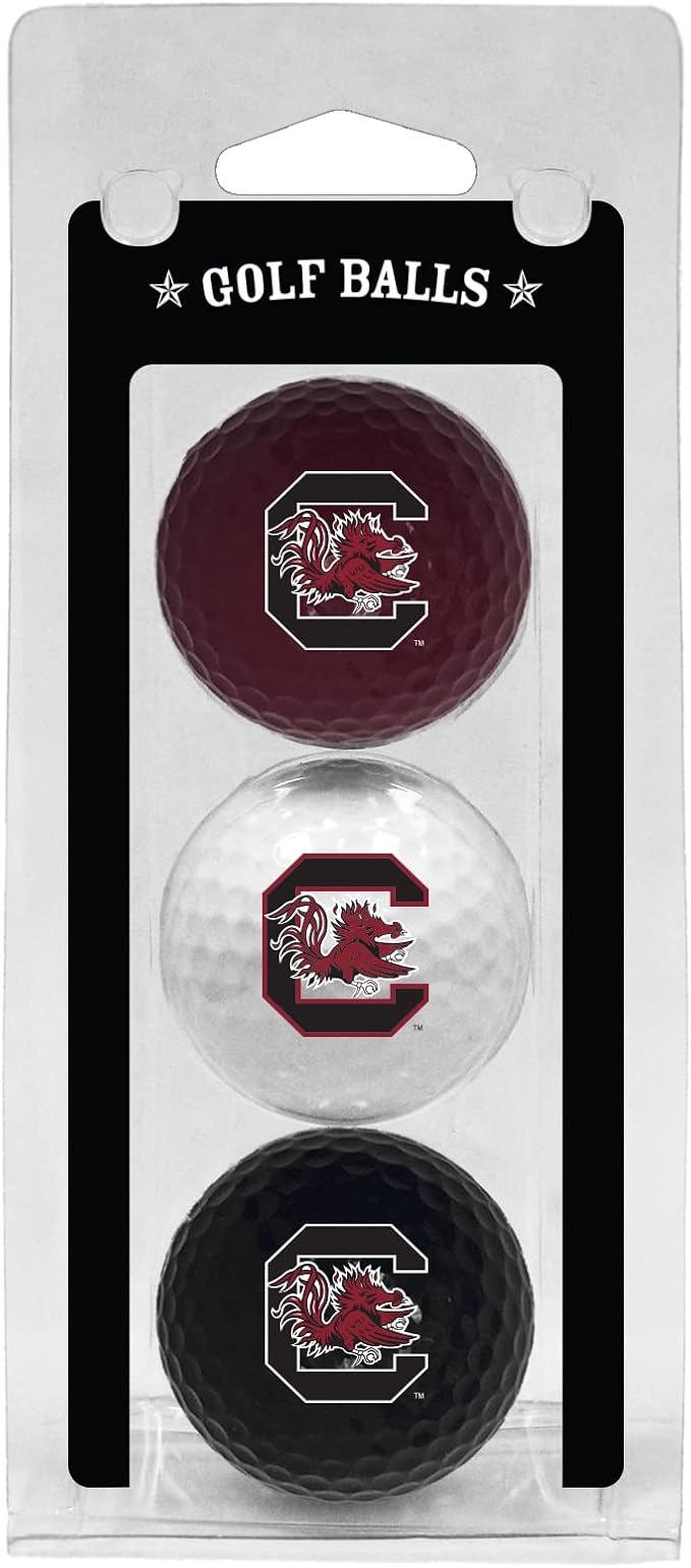 Team Golf NCAA Regulation Size Golf Balls, 3 Pack, Full Color Durable Team Imprint