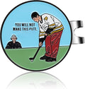 Enamel Golf Ball Marker with Magnetic Hat Clip - Funny Golf Accessories - Great Gift for Golf Lovers