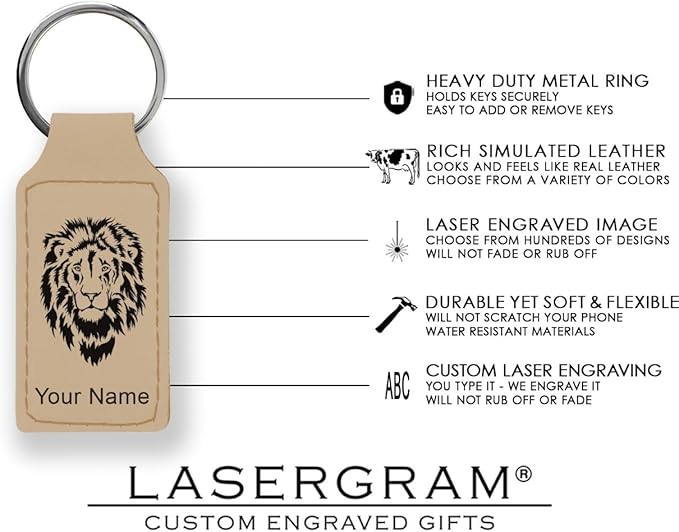 LaserGram Rectangle Keychain, Golfer Golfing, Personalized Engraving Included
