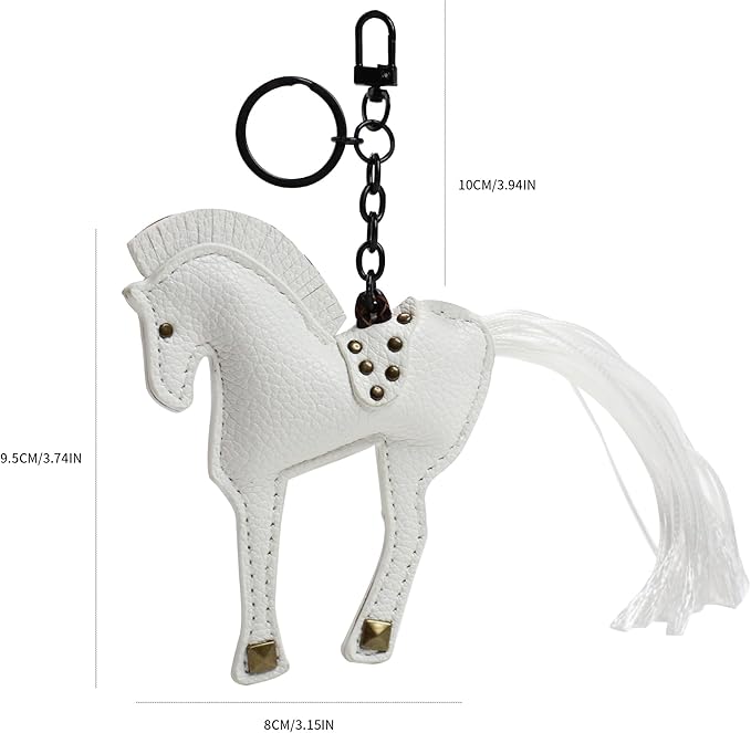 Horse Keychain, Hanging Charm Accessory for Purse, Bag and Backpacks Pony Key Chain for Women