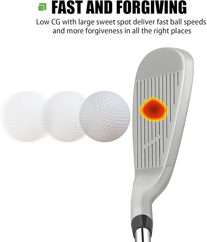 MAZEL WM-X1/2 Individual Men Golf Club Irons 1,2,3,4,5,6,7,8,9,Pitching Wedge,Approach Wedge,Sand Wedge with Graphite/Steel Shafts for Right Handed