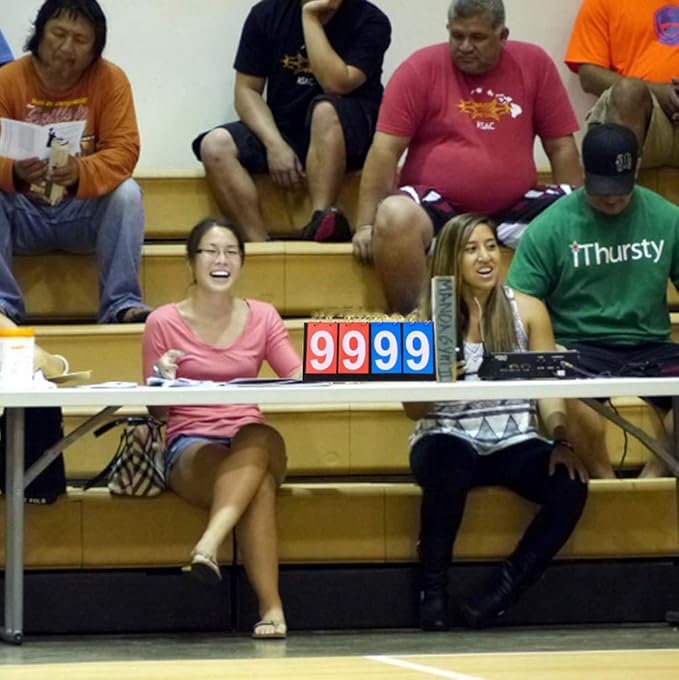 APORO Portable Table Top Scoreboard Flipper, Multi Sports Score Flip Scoreboard