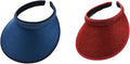 Cloth Covered Slip-On Visor for Women, Adjustable Cap Sports Sun Visors for Men