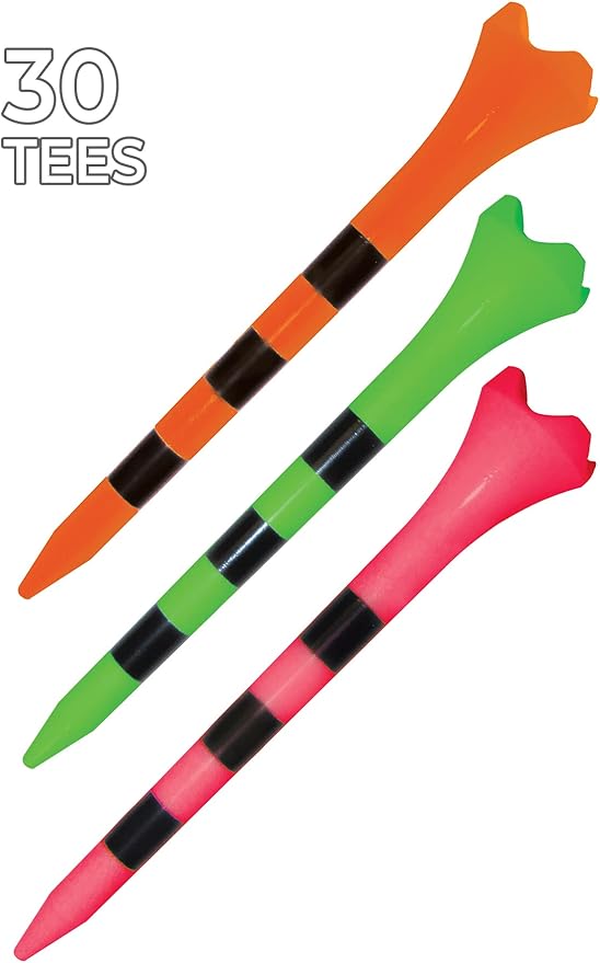 Pride Performance 3-1/4" Striped Golf Tee, 30 Count